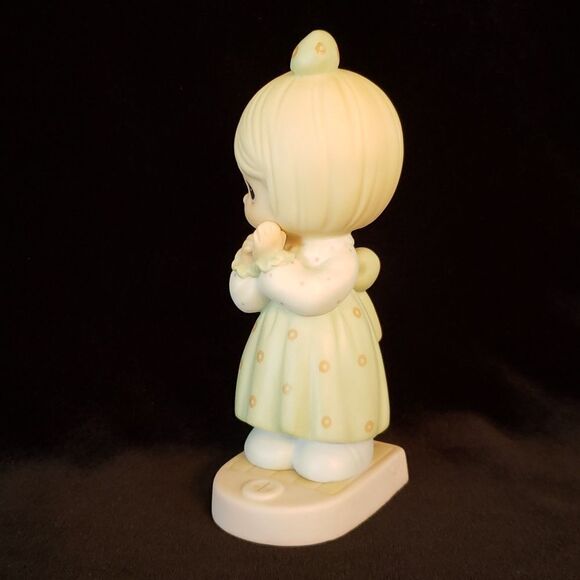 Vintage Precious Moments Porcelain Figurine 1999 "I'll Weight For You" #521469 - Picture 2 of 8